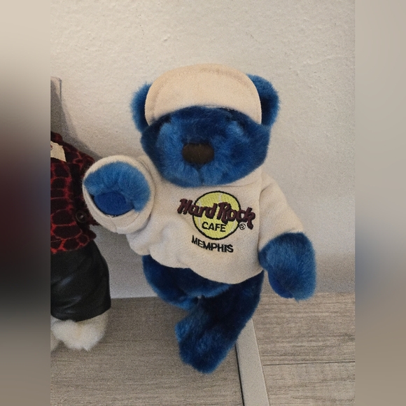 Hard Rock Cafe Orlando Vault Plush Teddy Bear & Blue Bear Memphis - Picture 3 of 6